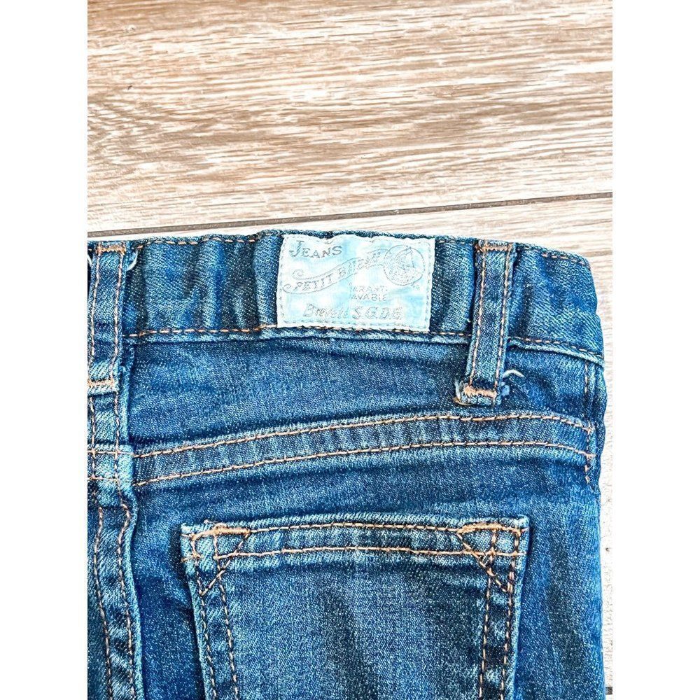 Petit Bateau Girls Denim Jeans, Size 4 - Picture 6 of 6